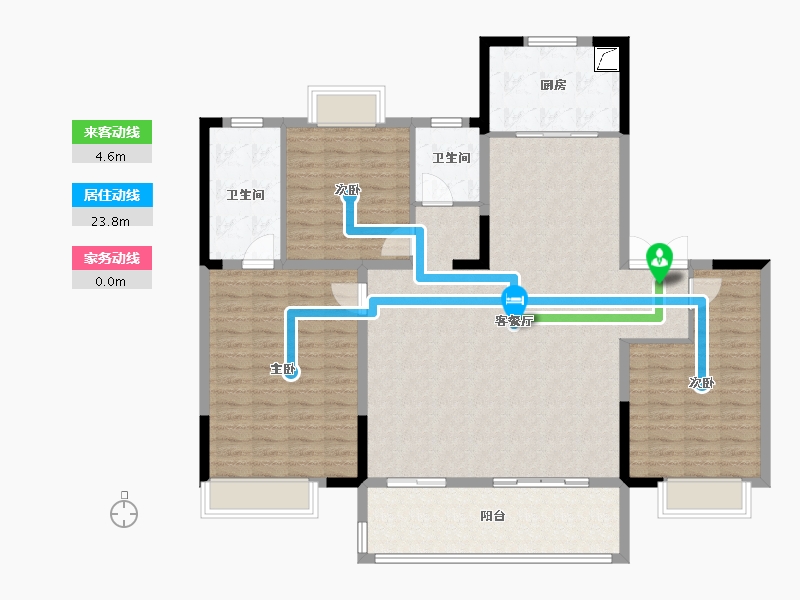 江苏省-常州市-铂悦时代-135.00-户型库-动静线