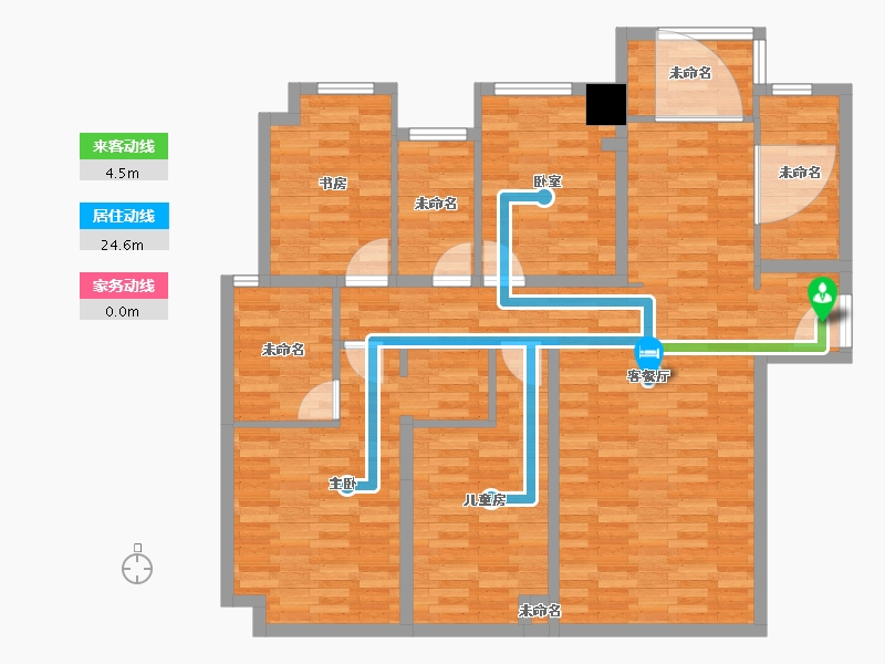 湖南省-长沙市-建发观悦-114.46-户型库-动静线