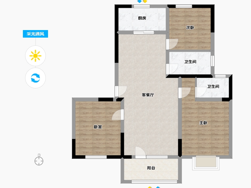 山东省-济宁市-林屯-99.10-户型库-采光通风