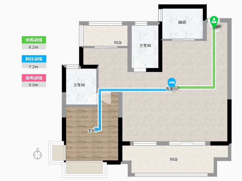 安徽省-合肥市-光明府-86.00-户型库-动静线