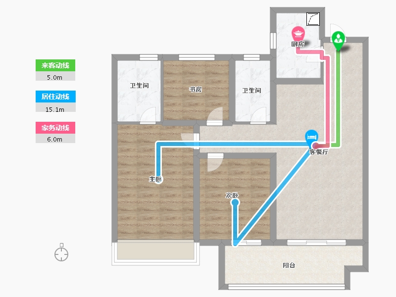 河南省-安阳市-安阳建业城-89.00-户型库-动静线