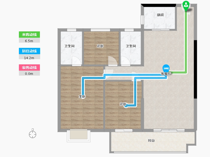 河南省-驻马店市-锦尚名城-102.70-户型库-动静线