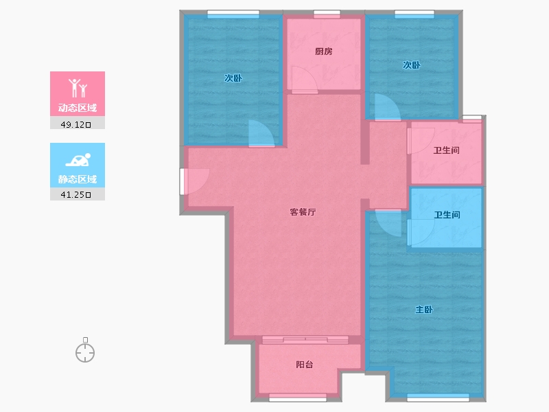 河北省-承德市-金山尚城-81.59-户型库-动静分区