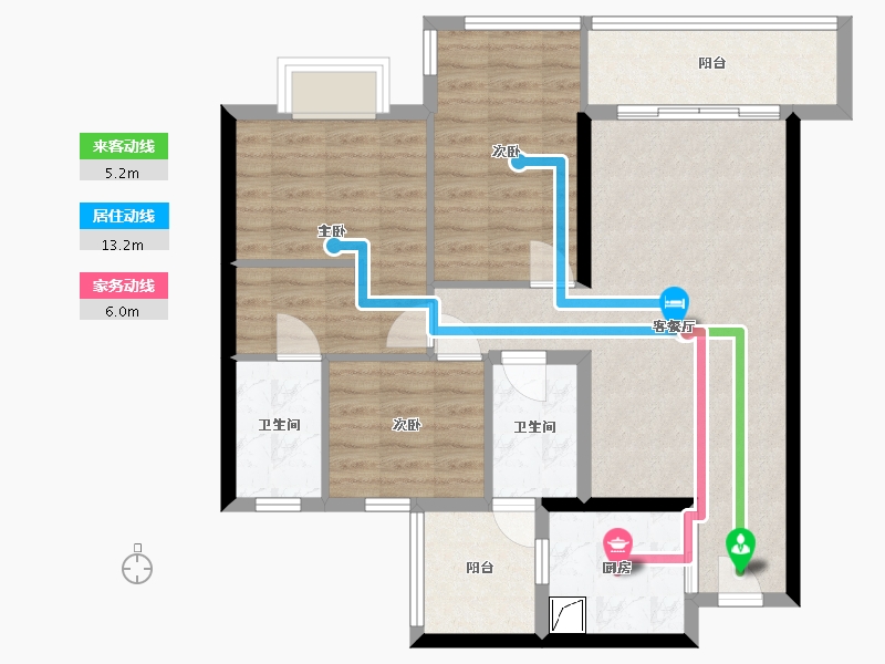 福建省-漳州市-建发玺院-87.00-户型库-动静线