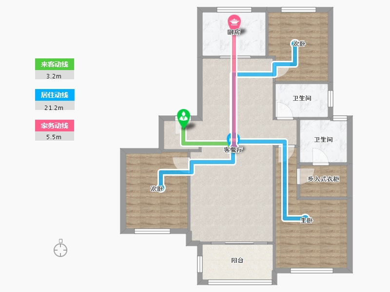 山西省-太原市-新城吾悦首府-141.00-户型库-动静线