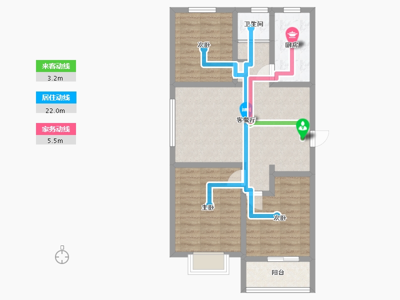 河北省-沧州市-大元上苑-92.00-户型库-动静线