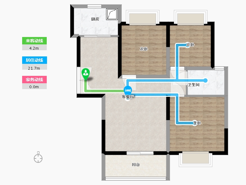 江苏省-宿迁市-水润天城-88.00-户型库-动静线