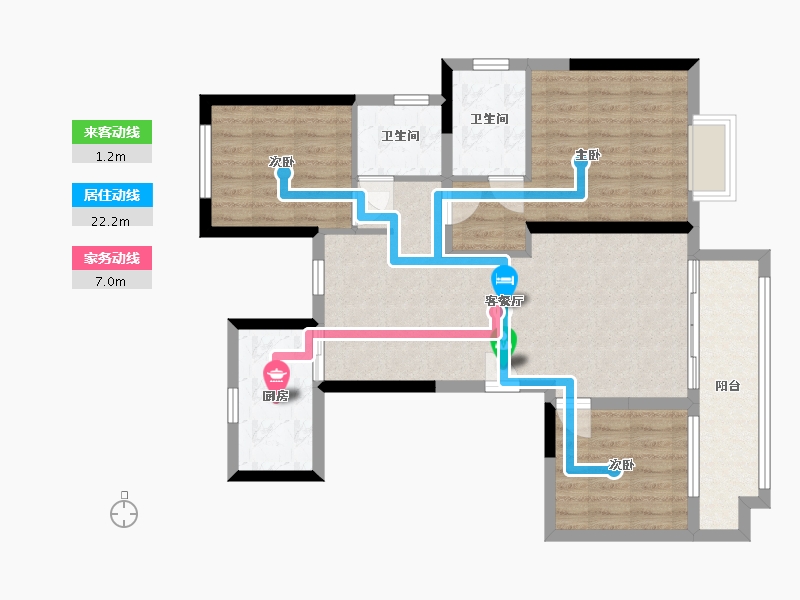 山东省-滨州市-中梁首府壹号-94.00-户型库-动静线