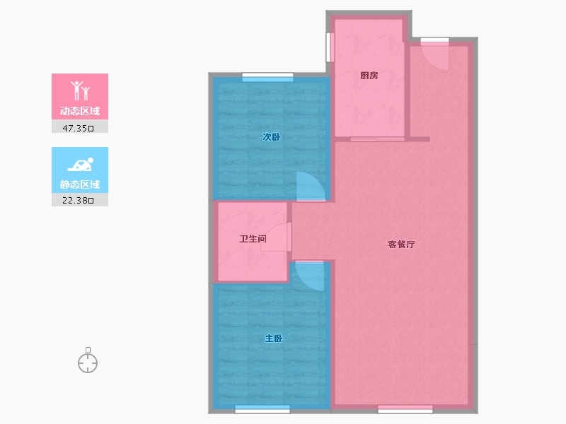 辽宁省-沈阳市-汇置尚郡-60.71-户型库-动静分区