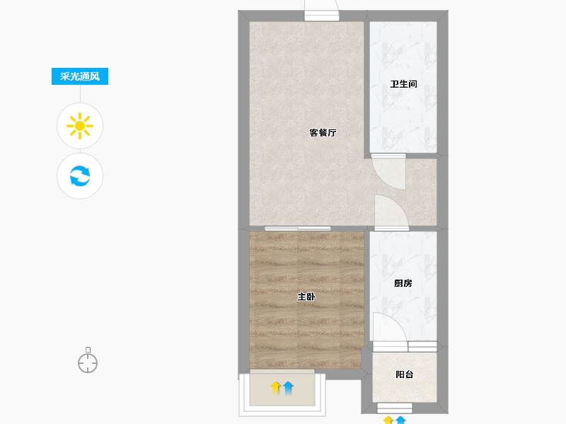 四川省-成都市-大陆潮里-38.00-户型库-采光通风