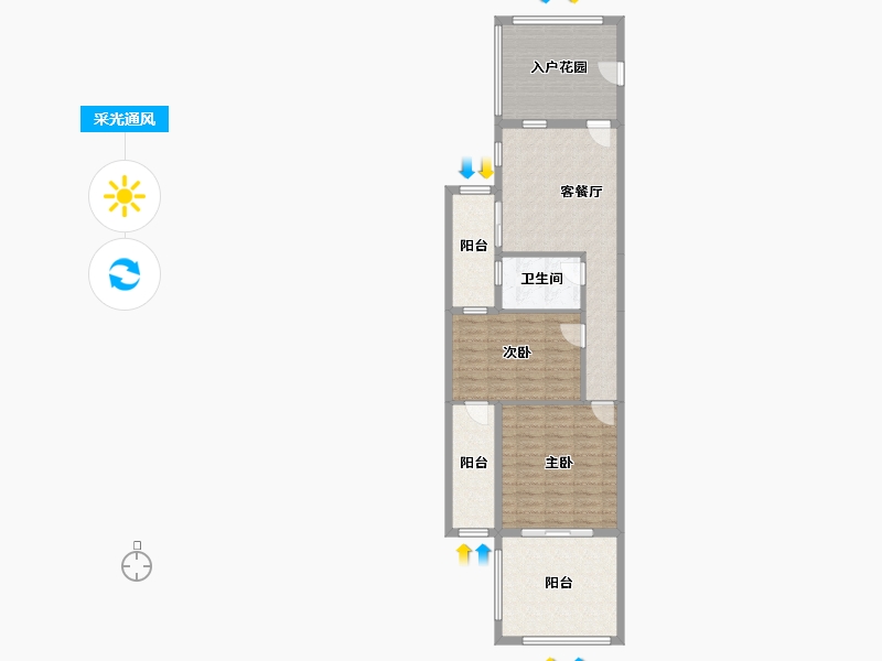 广西壮族自治区-北海市-壹海江山-90.00-户型库-采光通风