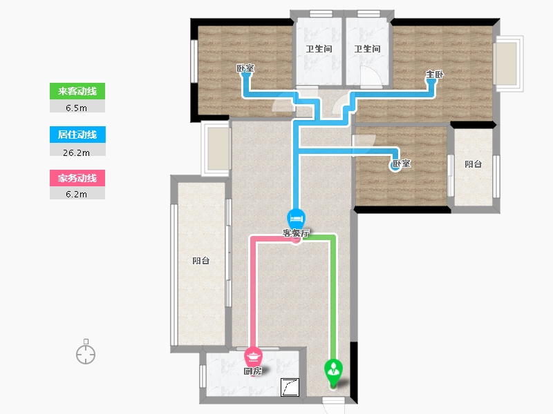 福建省-三明市-建发央著-102.96-户型库-动静线