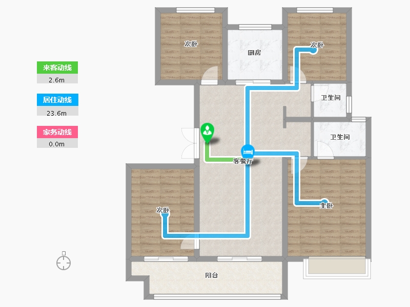 河南省-信阳市-正弘新城-112.56-户型库-动静线