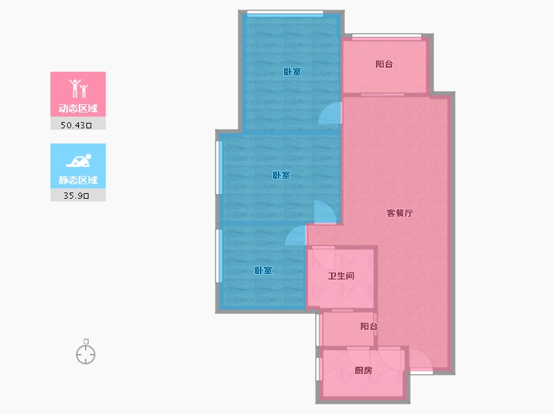 重庆-重庆市-华南城巴南华府-0.00-户型库-动静分区