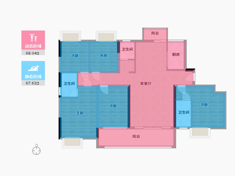 江西省-赣州市-龙城明珠-127.00-户型库-动静分区