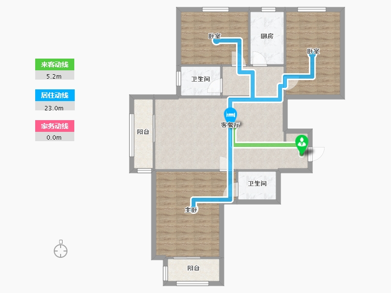 河北省-石家庄市-东古城-110.00-户型库-动静线