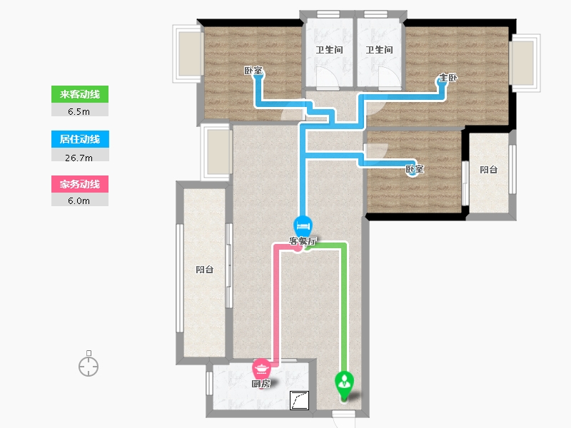 福建省-三明市-建发央著-123.80-户型库-动静线