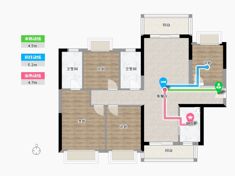 广东省-惠州市-新力·睿园-83.00-户型库-动静线