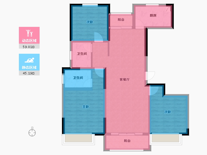 河南省-驻马店市-平舆县永辉碧水湾-120.00-户型库-动静分区