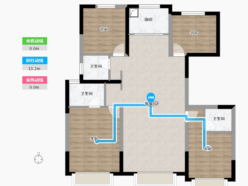 新疆维吾尔自治区-乌鲁木齐市-锦悦府-115.47-户型库-动静线