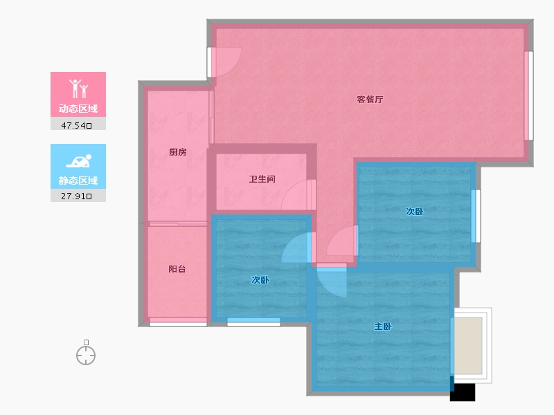 四川省-南充市-华邦天悦国际-73.00-户型库-动静分区