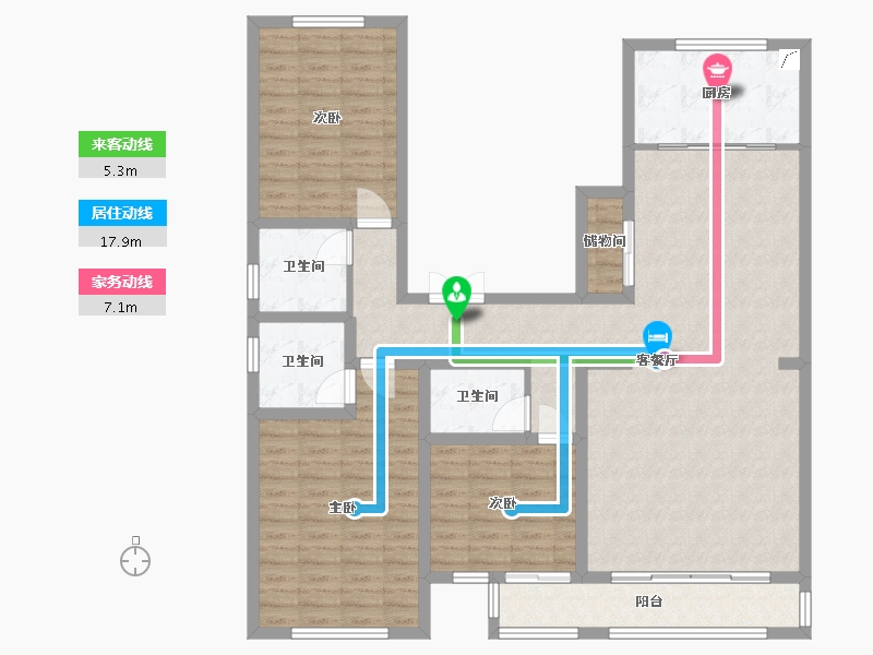 河北省-石家庄市-54花园-150.00-户型库-动静线