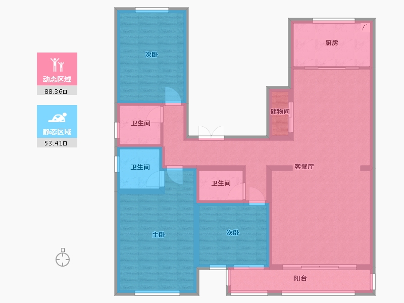 河北省-石家庄市-54花园-150.00-户型库-动静分区