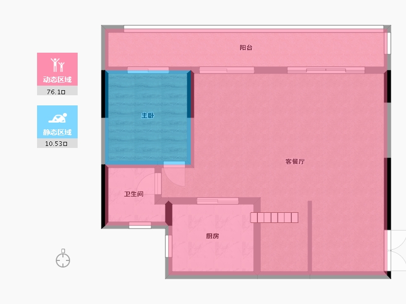 重庆-重庆市-禹洲雍锦府-140.00-户型库-动静分区