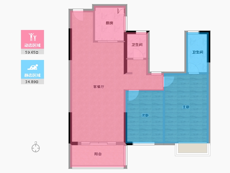 广西壮族自治区-崇左市-金龙湖畔-95.00-户型库-动静分区