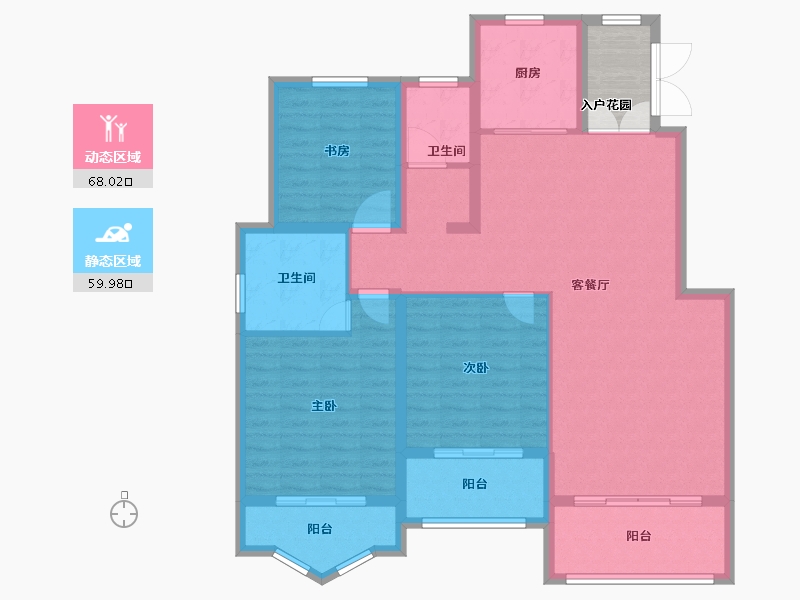 河南省-商丘市-上海公馆二期-120.00-户型库-动静分区