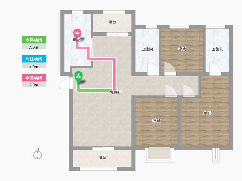 河北省-邯郸市-春华秋实小区-99.00-户型库-动静线