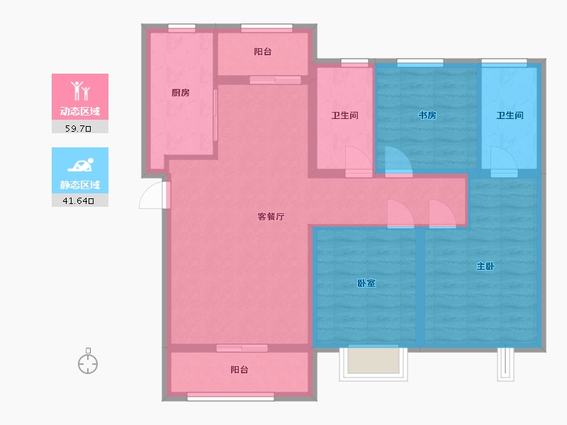 河北省-邯郸市-春华秋实小区-99.00-户型库-动静分区