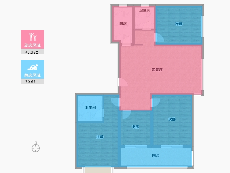 山东省-济宁市-尚龙原著-104.23-户型库-动静分区