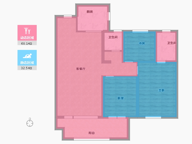 山东省-德州市-石榴春江明月-82.00-户型库-动静分区