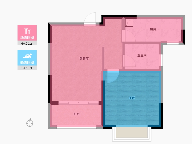 江苏省-盐城市-凤凰城-47.00-户型库-动静分区