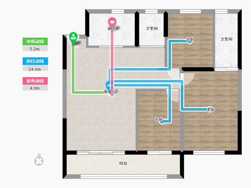 新疆维吾尔自治区-石河子市-城建景河花园-109.00-户型库-动静线