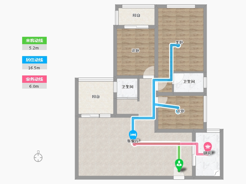 江西省-九江市-武宁县公园壹号-108.90-户型库-动静线