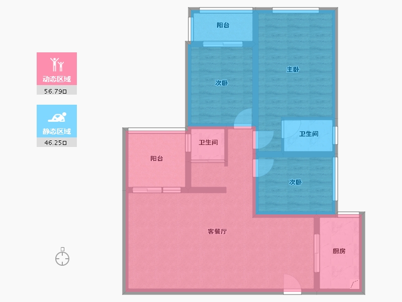 江西省-九江市-武宁县公园壹号-108.90-户型库-动静分区