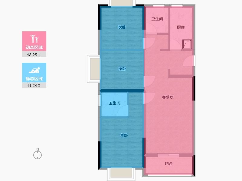 浙江省-宁波市-121-79.40-户型库-动静分区