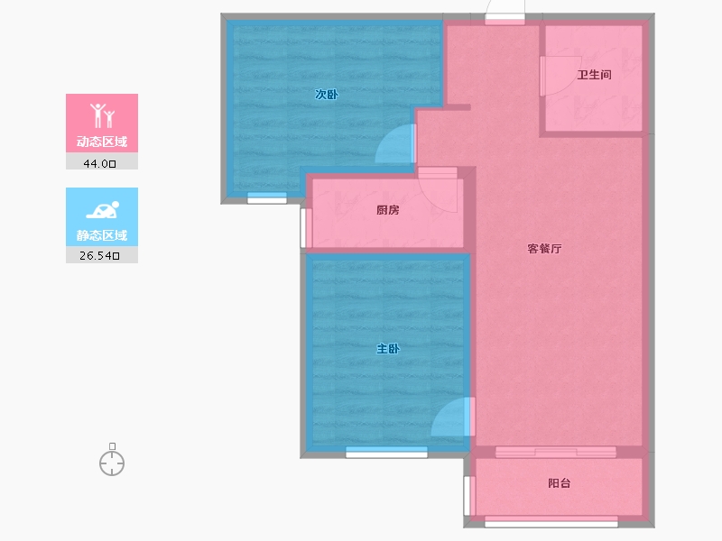 河北省-廊坊市-天顺家园-二区-73.00-户型库-动静分区