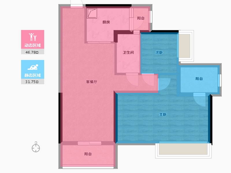 广东省-潮州市-潮州龙光·阳光华府-78.00-户型库-动静分区