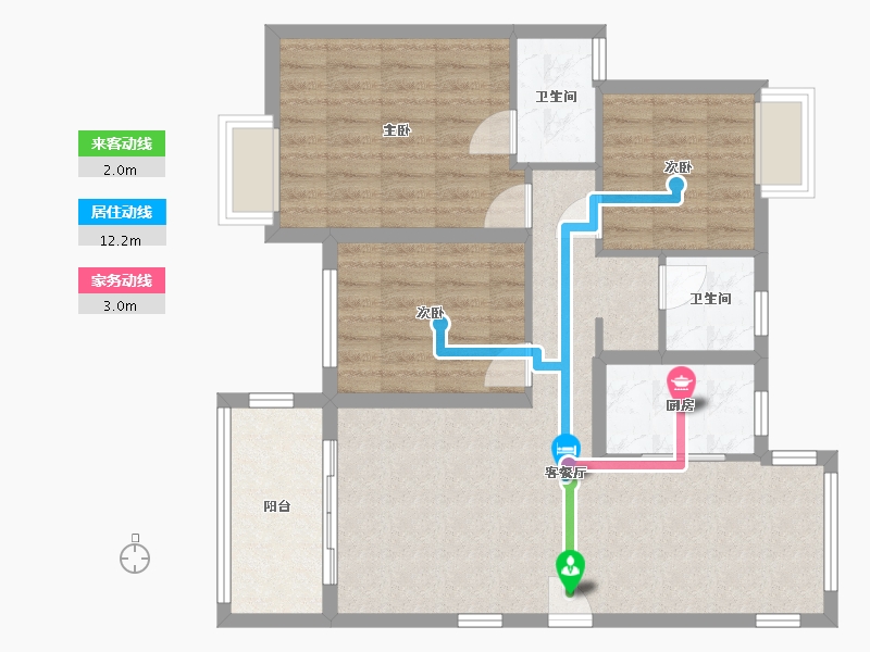 江西省-南昌市-新建城-87.00-户型库-动静线