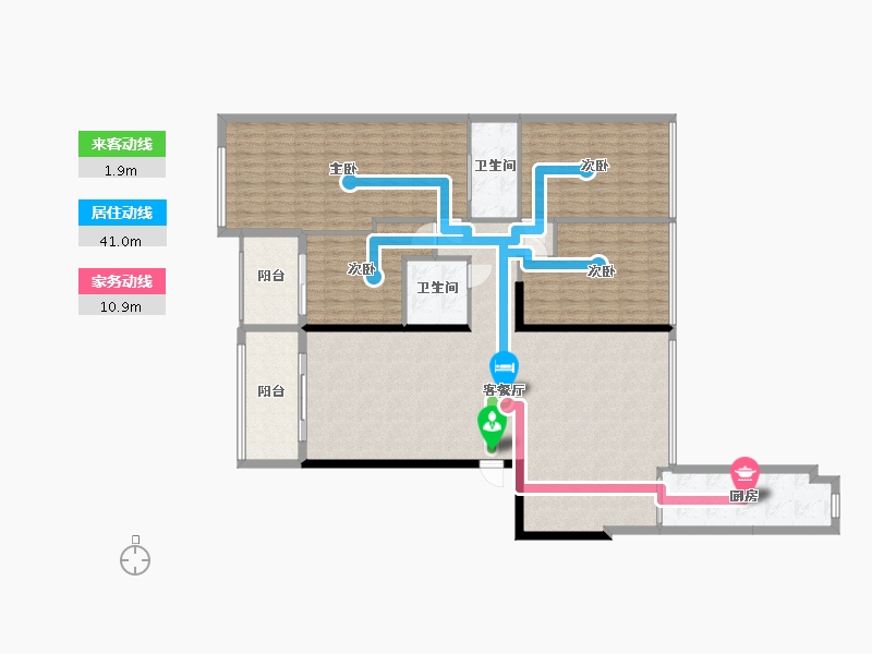 福建省-福州市-利嘉中心-175.00-户型库-动静线