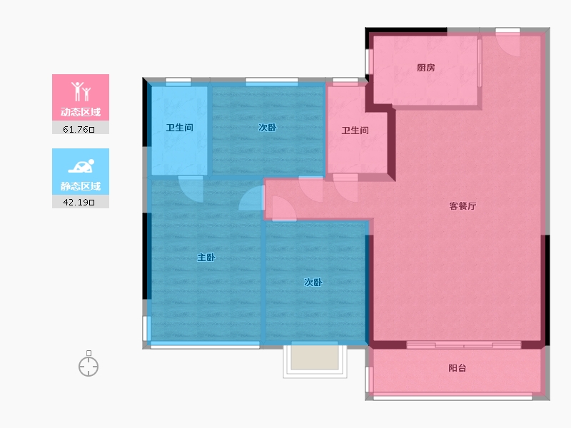 福建省-莆田市-建发融创丨和鸣兰溪-94.41-户型库-动静分区