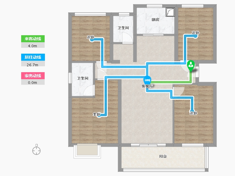 福建省-泉州市-保利住宅第5湾-108.00-户型库-动静线