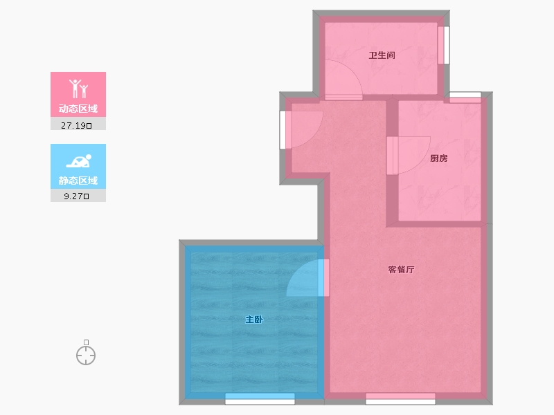 北京-北京市-奥海明月-37.00-户型库-动静分区