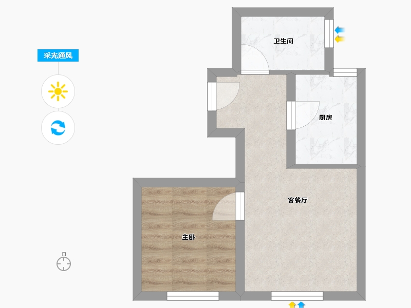 北京-北京市-奥海明月-37.00-户型库-采光通风