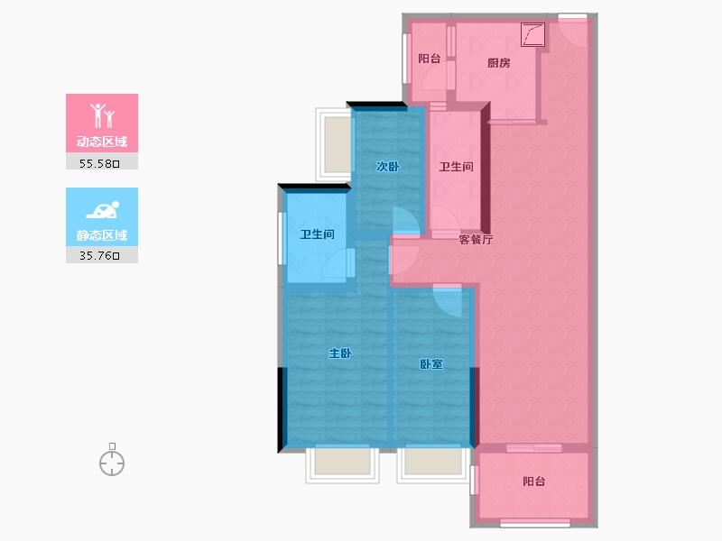 广东省-清远市-美林湖-80.00-户型库-动静分区