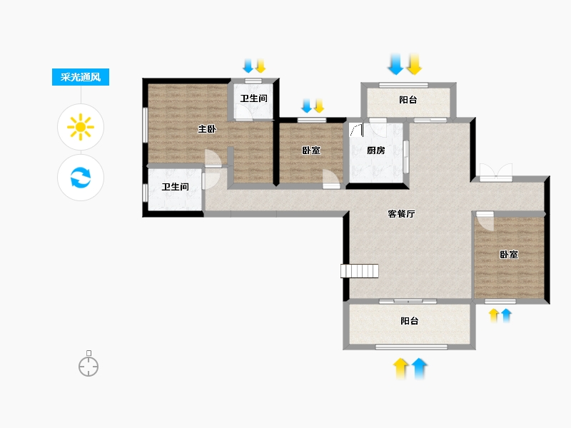 四川省-宜宾市-丽雅江宸-167.00-户型库-采光通风