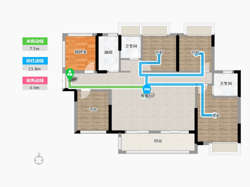 广西壮族自治区-玉林市-幸福·御景-103.81-户型库-动静线